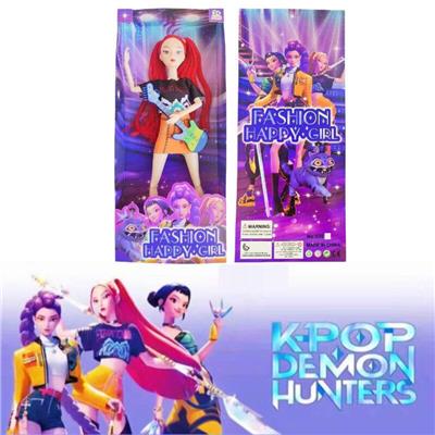 K-POP 猎魔女团动画版11.5寸12关节实身Rumi鲁米打歌芭比带武器 - OBL10420261