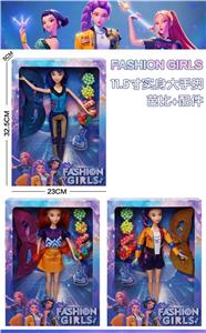 K-POP 猎魔女团真人版11.5寸12关节实身Rumi鲁米打歌芭比带配件 - OBL10420275