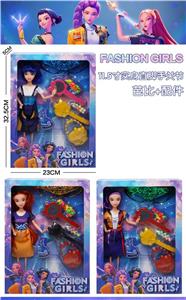 K-POP 猎魔女团真人版11.5寸12关节实身Rumi鲁米打歌芭比带配件 - OBL10420276