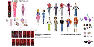夏天【泡水变色】11.5寸11关节实身怪奇物语第5季Stranger  Thing真人版芭比带金貂卡片一张带怪奇物语主题套件12款混装 - OBL10420319