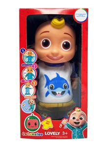 22寸实身电动cocomelon鲨鱼宝宝功能描述【会走路。会唱4首歌，会笑，会跳舞】不包电 - OBL10420378