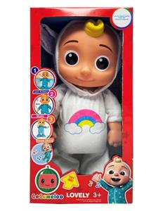 22寸实身电动cocomelon独角兽宝宝功能描述【会走路。会唱4首歌，会笑，会跳舞】不包电 - OBL10420379