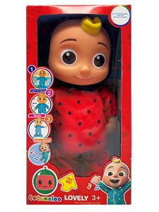 22寸实身电动cocomelon瓢虫宝宝功能描述【会走路。会唱4首歌，会笑，会跳舞】不包电 - OBL10420382