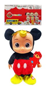 22寸实身电动cocomelon米妮宝宝带小熊功能描述【会走路。会唱4首歌，会笑，会跳舞】不包电 - OBL10420387