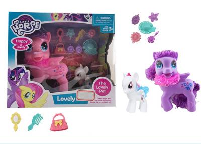 搪胶大飞马灯光音乐带一只搪胶中号马带8件套 - OBL10420730