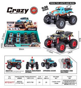 1:30双惯性合金2开门越野皮卡车(赛车和海湾石油),车壳UV打印 - OBL10421818