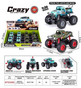 1:30双惯性合金2开门越野皮卡车（飞虎队和恐龙）,车壳UV打印 - OBL10421823