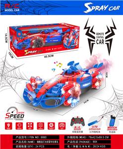 蜘蛛版灯光喷雾特技赛车          （带七彩灯，音乐,喷雾）    单模式 - OBL10422562