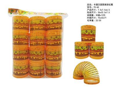 7.5卡通汉堡图案彩虹圈 - OBL10422867