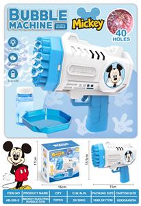 40孔米奇电动灯光泡泡枪 - OBL10423447