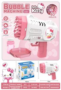 40孔凯蒂猫电动灯光泡泡枪 - OBL10423450