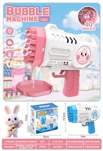 40孔兔子恐龙电动灯光泡泡枪 - OBL10423454