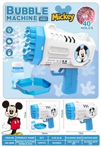 40孔米奇电动灯光泡泡枪 - OBL10423464