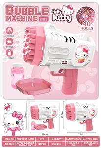 40孔凯蒂猫电动灯光泡泡枪 - OBL10423467