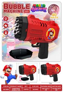 40孔马里奥电动灯光泡泡枪 - OBL10423479
