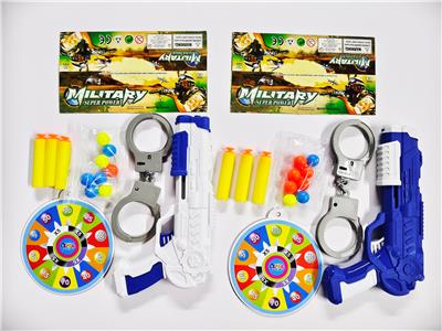 二色混装EVA.乒乓球枪配手铐标靶 - OBL10423684