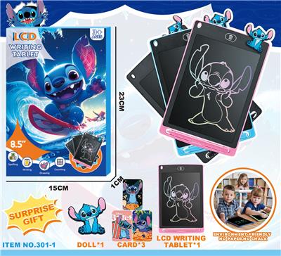 史迪仔公仔液晶彩色写字板带卡片 - OBL10424543