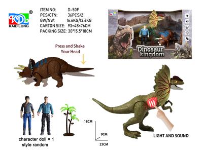 IC双脊龙模型配三角龙 - OBL10424817