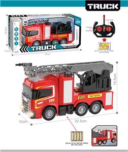 27MHz 1:12四通带前车灯遥控云梯消防车（不包电） - OBL10425427