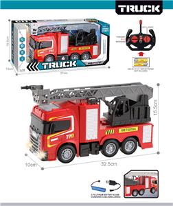 27MHz 1:12四通带前车灯遥控云梯消防车（包电） - OBL10425428