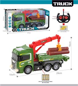 27MHz 1:12四通带前车灯遥控木材运输车（不包电） - OBL10425435