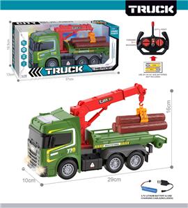 27MHz 1:12四通带前车灯遥控木材运输车（包电） - OBL10425436