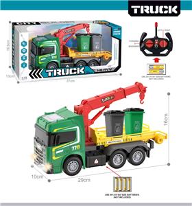 27MHz 1:12四通带前车灯遥控环卫车（不包电） - OBL10425439