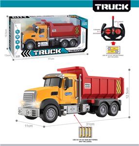27MHz 1:12四通带前车灯遥控翻斗工程车（不包电） - OBL10425443