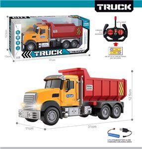 27MHz 1:12四通带前车灯遥控翻斗工程车（包电） - OBL10425444