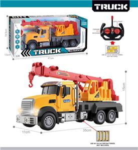 27MHz 1:12四通带前车灯遥控吊机工程车（不包电） - OBL10425445