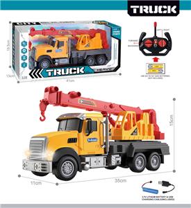27MHz 1:12四通带前车灯遥控吊机工程车（包电） - OBL10425446