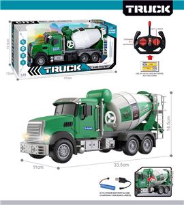 27MHz 1:12四通带前车灯遥控搅拌工程车（包电） - OBL10425450