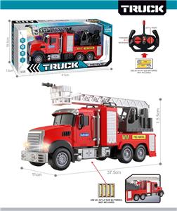 27MHz 1:12四通带前车灯遥控云梯消防车（不包电） - OBL10425451