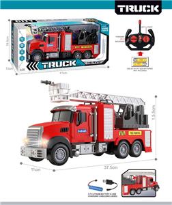 27MHz 1:12四通带前车灯遥控云梯消防车（包电） - OBL10425452