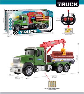27MHz 1:12四通带前车灯遥控木材运输车（不包电） - OBL10425459