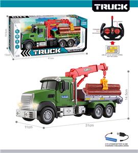 27MHz 1:12四通带前车灯遥控木材运输车（包电） - OBL10425460