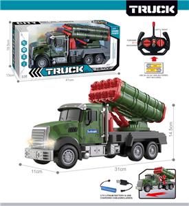 27MHz 1:12四通带前车灯遥控导弹军车（包电） - OBL10425462