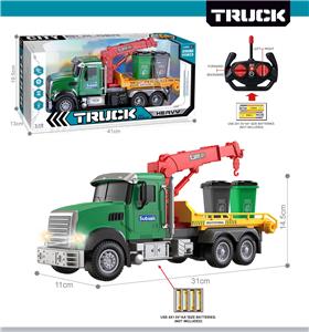 27MHz 1:12四通带前车灯遥控环卫车（不包电） - OBL10425463