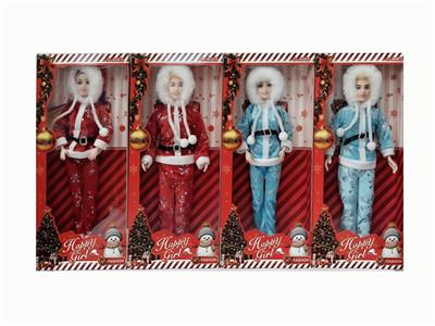 11寸实身男女芭比圣诞系列(衣服款式配件随机混装）开窗盒 - OBL10427216