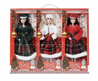 11寸关节实身芭比圣诞系列6PCS展示盒 - OBL10427218