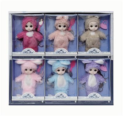 6寸关节娃娃+配件随机6pcs展示盒 - OBL10427250