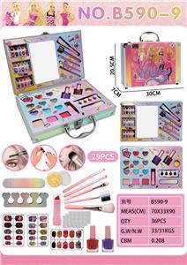 芭比加大手提铝盒化妆包 - OBL10427515