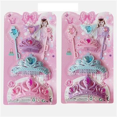 高档PVC料配件三皇冠+二手仗饰品套多色随机 - OBL10427896