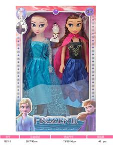 18寸空身冰雪奇缘娃娃 艾莎公主 安娜公主 二人装 加雪宝 - OBL10428412