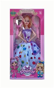 11.5寸实心芭比娃娃活动关节+梳镜 套装 - OBL10428642