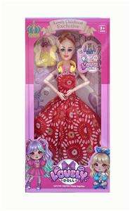 11.5寸实心芭比娃娃活动关节+包包+耳机 套装 - OBL10428643