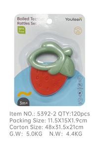 婴儿水煮草莓牙胶摇铃 - OBL10429257