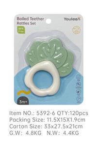 婴儿水煮白菜牙胶摇铃 - OBL10429261