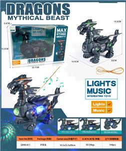 电动声光恐龙+弹力牵线 - OBL10429309