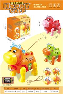 电动声光小牛+弹力牵绳 - OBL10429316